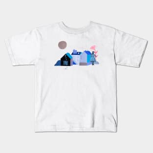 The melancholy of childhood Kids T-Shirt